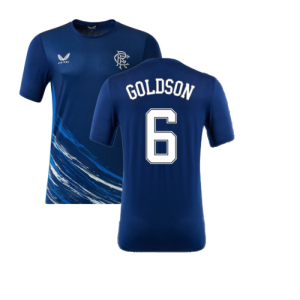 2022-2023 Rangers Matchday Short Sleeve T-Shirt (Navy) (GOLDSON 6)
