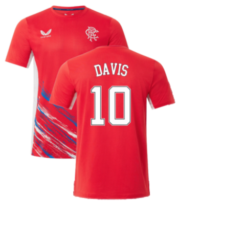 2022-2023 Rangers Matchday Short Sleeve T-Shirt (Red) (DAVIS 10)