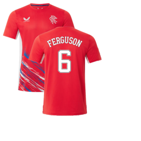 2022-2023 Rangers Matchday Short Sleeve T-Shirt (Red) (FERGUSON 6)