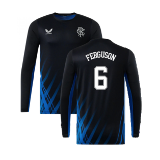2022-2023 Rangers Training Long Sleeve Tee (Black) (FERGUSON 6)