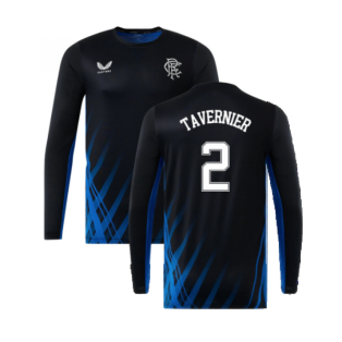 2022-2023 Rangers Training Long Sleeve Tee (Black) (TAVERNIER 2)