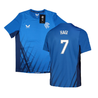 2022-2023 Rangers Training Short Sleeve T-Shirt (Blue) - Kids (HAGI 7)