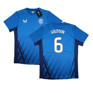 2022-2023 Rangers Training Short Sleeve Tee (Blue) (GOLDSON 6)