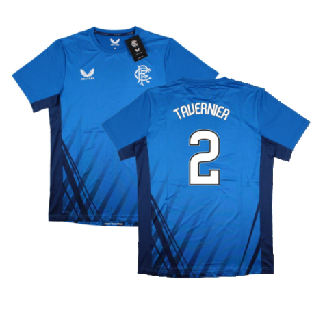2022-2023 Rangers Training Short Sleeve Tee (Blue) (TAVERNIER 2)