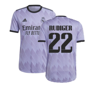 2022-2023 Real Madrid Authentic Away Shirt (RUDIGER 22)