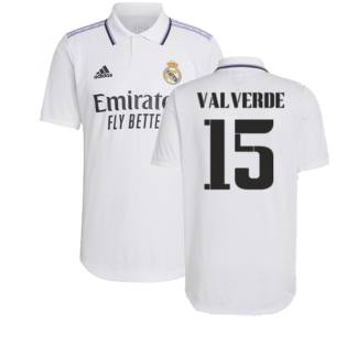 2022-2023 Real Madrid Authentic Home Shirt (VALVERDE 15)