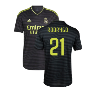 2022-2023 Real Madrid Authentic Third Shirt (RODRYGO 21)