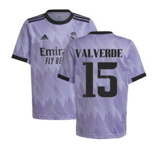 2022-2023 Real Madrid Away Shirt (Kids) (VALVERDE 15)