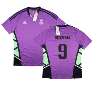 2022-2023 Real Madrid Condivo 22 Training Jersey (Purple) (BENZEMA 9)