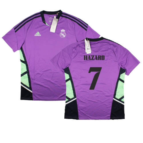 2022-2023 Real Madrid Condivo 22 Training Jersey (Purple) (HAZARD 7)  2022-2023 Real Madrid Condivo 22 Training Jersey (Purple) (HAZARD 7)