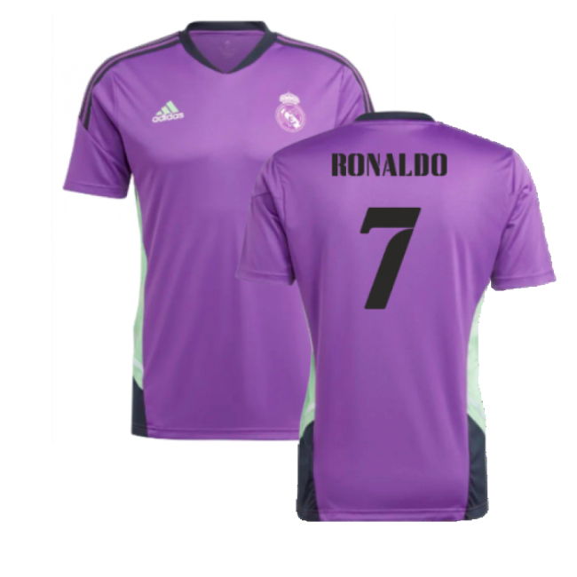 2022-2023 Real Madrid Condivo Training Jersey (Purple) (RONALDO 7)