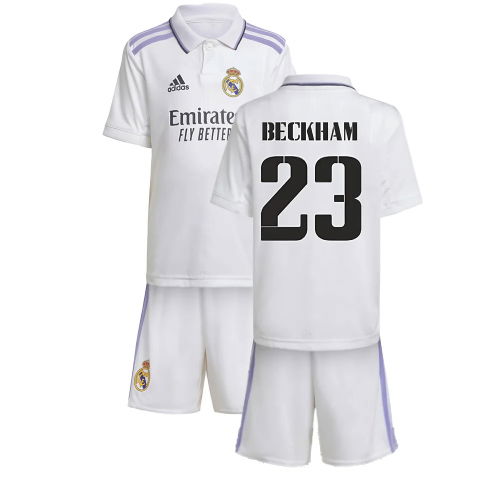 2022-2023 Real Madrid Home Mini Kit (BECKHAM 23) 2022-2023 Real Madrid Home Mini Kit (BECKHAM 23)