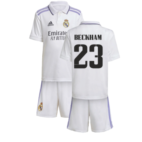 2022-2023 Real Madrid Home Mini Kit (BECKHAM 23) 2022-2023 Real Madrid Home Mini Kit (BECKHAM 23)