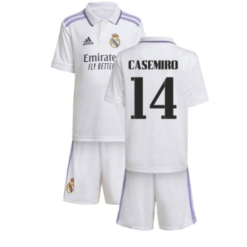 2022-2023 Real Madrid Home Mini Kit (CASEMIRO 14) 2022-2023 Real Madrid Home Mini Kit (CASEMIRO 14)