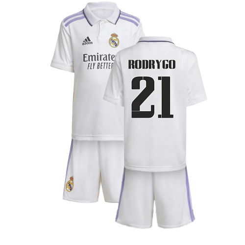 2022-2023 Real Madrid Home Mini Kit (RODRYGO 21) 2022-2023 Real Madrid Home Mini Kit (RODRYGO 21)