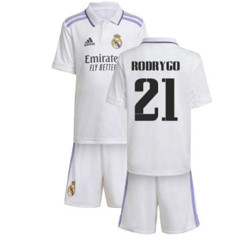 2022-2023 Real Madrid Home Mini Kit (RODRYGO 21) 2022-2023 Real Madrid Home Mini Kit (RODRYGO 21)