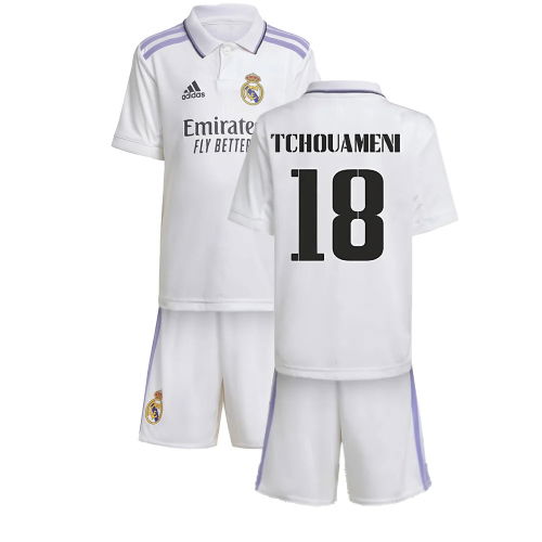 2022-2023 Real Madrid Home Mini Kit (TCHOUAMENI 18) 2022-2023 Real Madrid Home Mini Kit (TCHOUAMENI 18)