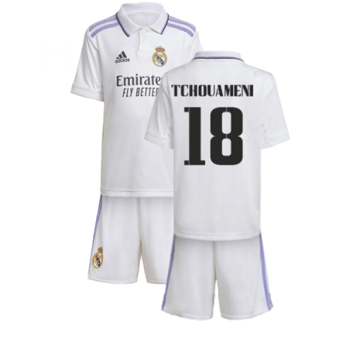 2022-2023 Real Madrid Home Mini Kit (TCHOUAMENI 18) 2022-2023 Real Madrid Home Mini Kit (TCHOUAMENI 18)