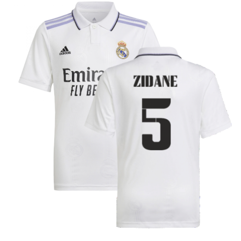 2022-2023 Real Madrid Home Shirt (Kids) (ZIDANE 5)