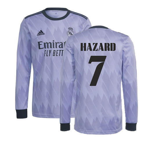 2022-2023 Real Madrid Long Sleeve Away Shirt (HAZARD 7) 2022-2023 Real Madrid Long Sleeve Away Shirt (HAZARD 7)