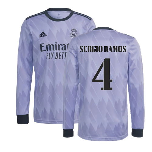 2022-2023 Real Madrid Long Sleeve Away Shirt (SERGIO RAMOS 4) 2022-2023 Real Madrid Long Sleeve Away Shirt (SERGIO RAMOS 4)