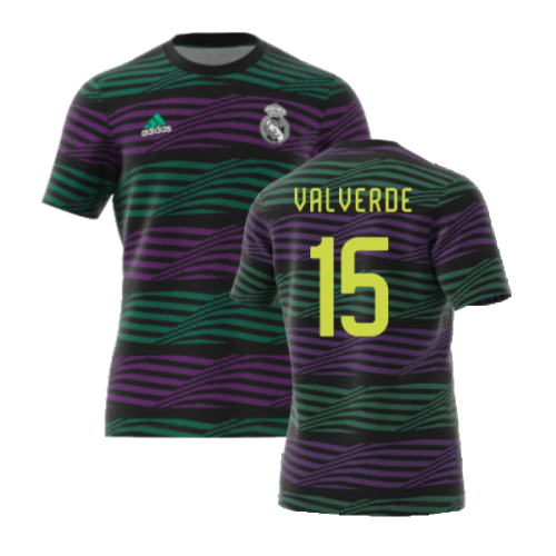 2022-2023 Real Madrid Pre-Match Jersey (VALVERDE 15)