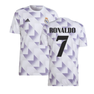 2022-2023 Real Madrid Pre-Match Shirt (White) (RONALDO 7)
