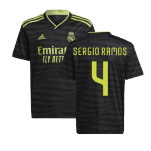 2022-2023 Real Madrid Third Shirt (Kids) (SERGIO RAMOS 4)
