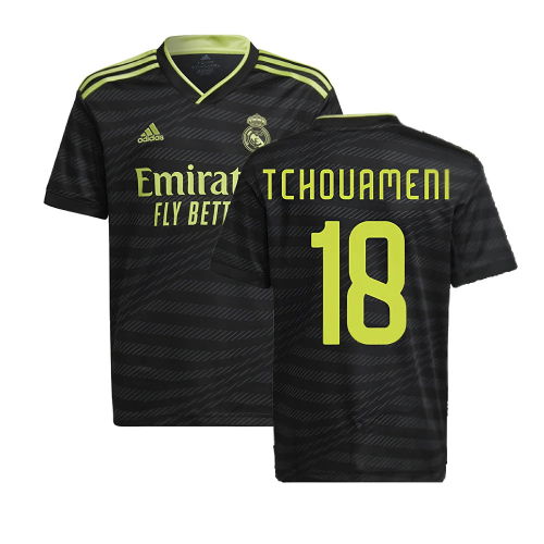 2022-2023 Real Madrid Third Shirt (Kids) (TCHOUAMENI 18) 2022-2023 Real Madrid Third Shirt (Kids) (TCHOUAMENI 18)