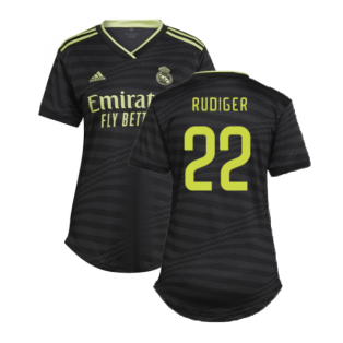 2022-2023 Real Madrid Third Shirt (Ladies) (RUDIGER 22)