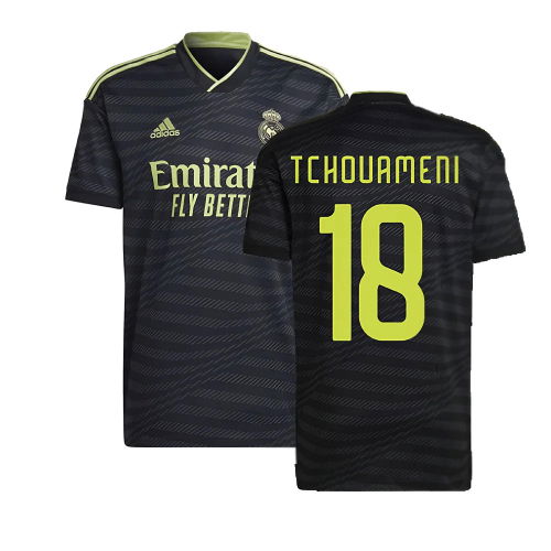 2022-2023 Real Madrid Third Shirt (TCHOUAMENI 18) 2022-2023 Real Madrid Third Shirt (TCHOUAMENI 18)