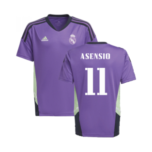 2022-2023 Real Madrid Training Jersey (Purple) - Kids (ASENSIO 11)