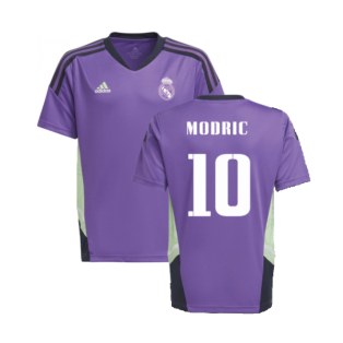 2022-2023 Real Madrid Training Jersey (Purple) - Kids (MODRIC 10)