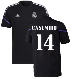 2022-2023 Real Madrid Training Tee (Black) (CASEMIRO 14)