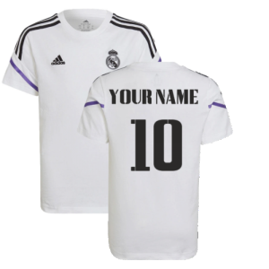 2022-2023 Real Madrid Training Tee (White) - Kids