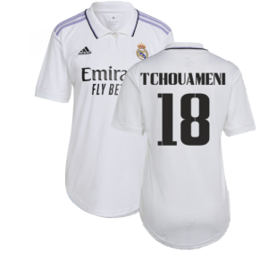 2022-2023 Real Madrid Womens Home Shirt (TCHOUAMENI 18)