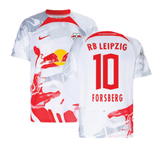 2022-2023 Red Bull Leipzig Home Shirt (White) - Kids (FORSBERG 10)
