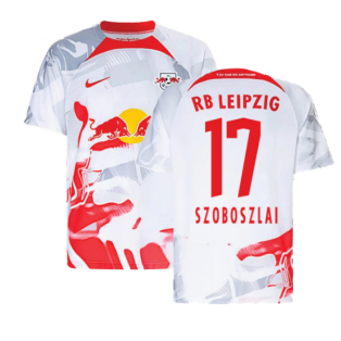 2022-2023 Red Bull Leipzig Home Shirt (White) - Kids (SZOBOSZLAI 17)
