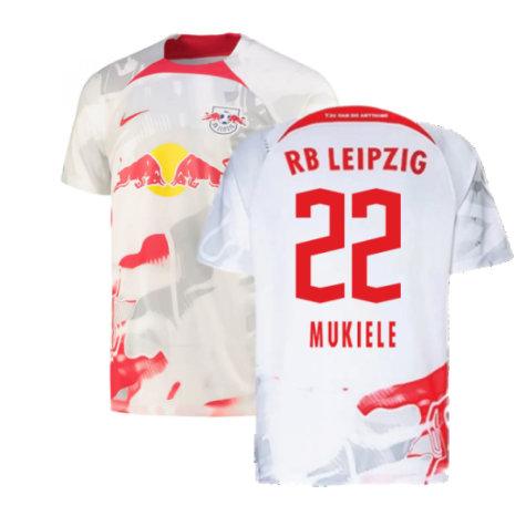 2022-2023 Red Bull Leipzig Home Shirt (White) (MUKIELE 22)