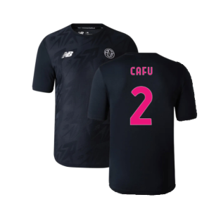 2022-2023 Roma Pre-Game Jersey Third (Black) (CAFU 2)