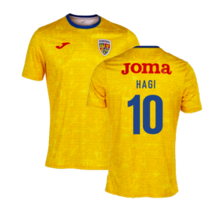 2022-2023 Romania Pre-Match Warm Up Shirt (Yellow) (HAGI 10)