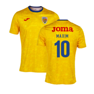 2022-2023 Romania Pre-Match Warm Up Shirt (Yellow) (MAXIM 10)