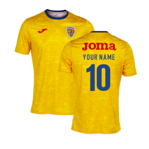 2022-2023 Romania Pre-Match Warm Up Shirt (Yellow)