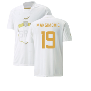 2022-2023 Serbia Away Shirt (MAKSIMOVIC 19)