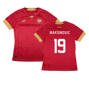 2022-2023 Serbia Home Shirt (Womens) (MAKSIMOVIC 19)