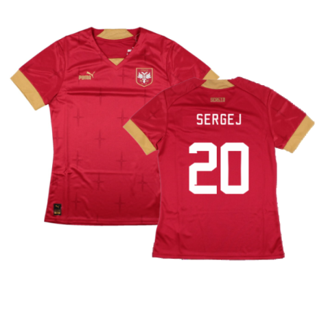 2022-2023 Serbia Home Shirt (Womens) (SERGEJ 20)