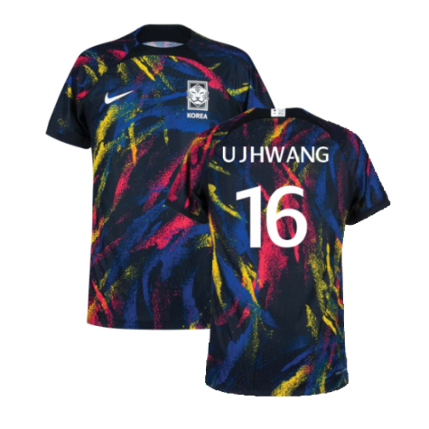 2022-2023 South Korea Away Match Vapor Shirt (U J HWANG 16)