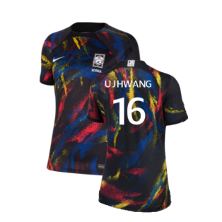2022-2023 South Korea Away Shirt (Ladies) (U J HWANG 16)