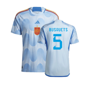 2022-2023 Spain Authentic Away Shirt (BUSQUETS 5)