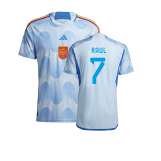 2022-2023 Spain Authentic Away Shirt (RAUL 7)